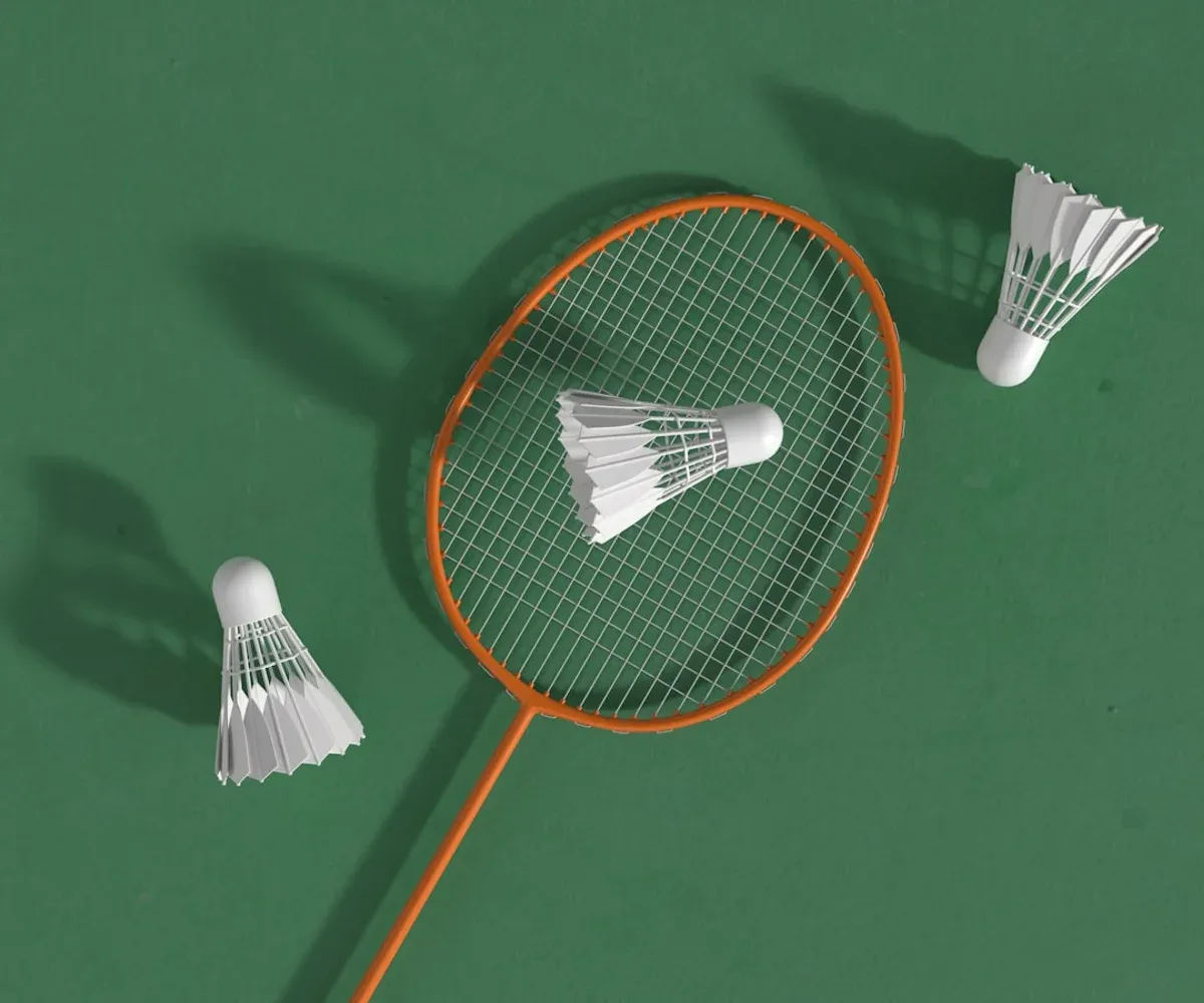 Raquette et volants de badminton
